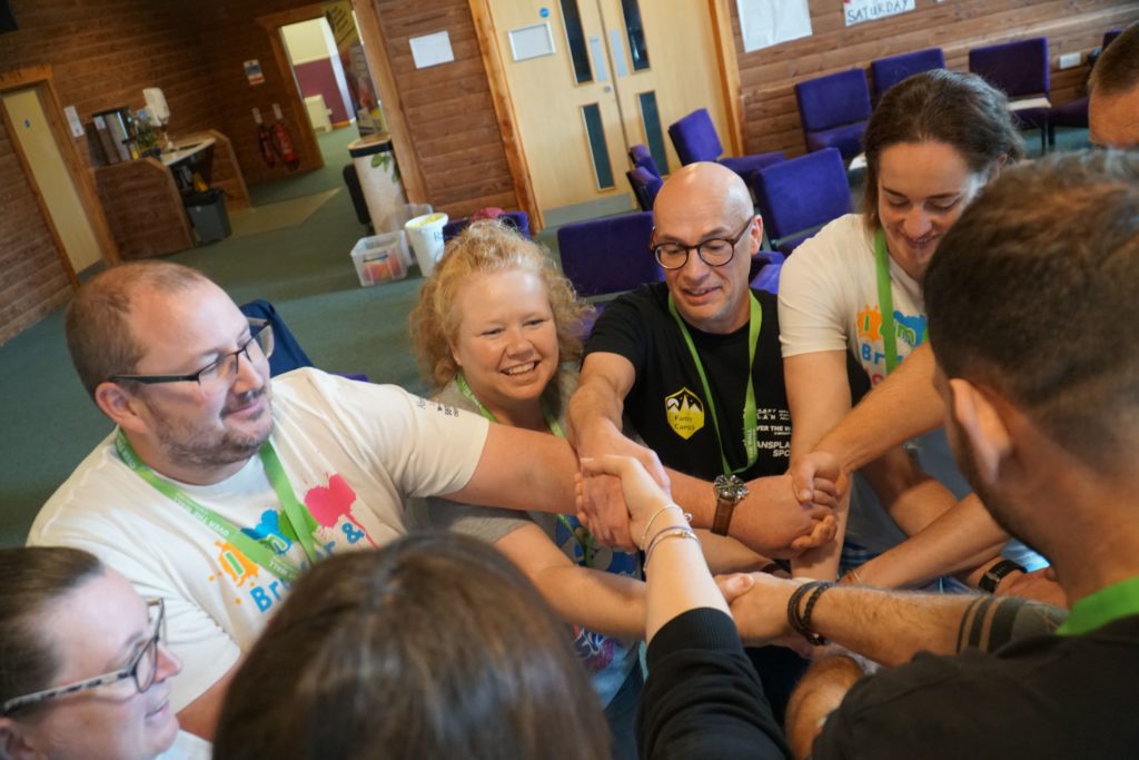 Helen and adults at Anthony Nolan Family Camp