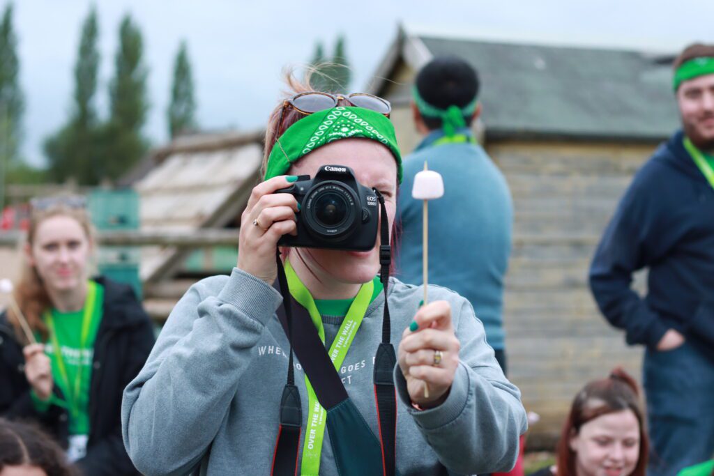 camper at camp