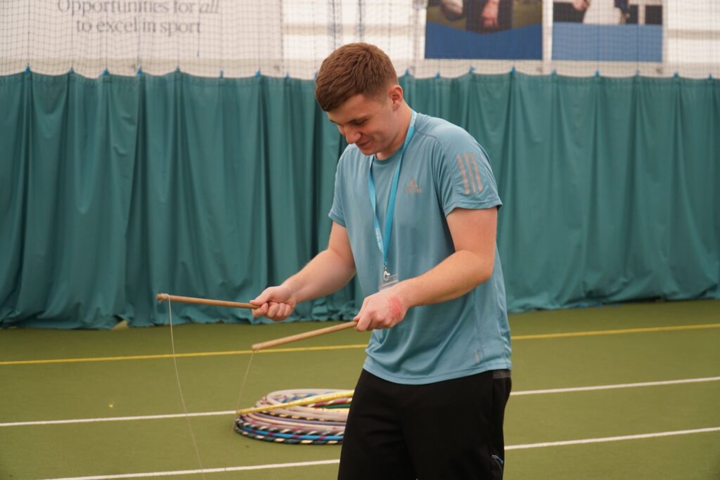Fraser at camp. young carer's action day